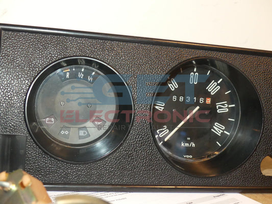 VW T2B Bay window Gauge Cluster Panel KM 1967 - 1979