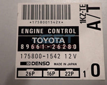 Toyota 1KZ 89661-26280