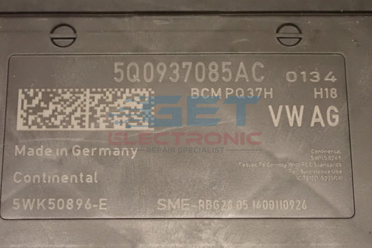 2010 - VOLKSWAGEN GOLF / CADDY  BCM - No Tail Lights