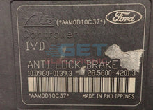 Ford ABS module  Internal Error -  10.0960-0139.3