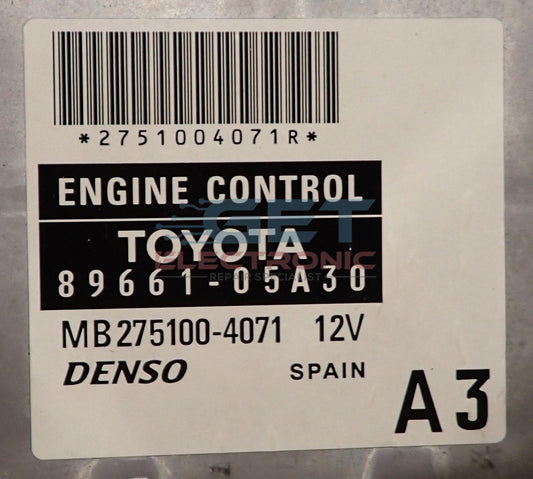 Toyota Avensis ECU Repair - vehicle not starting fault