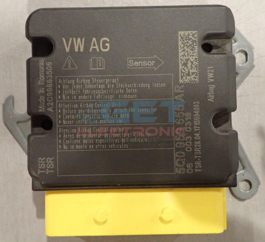 VW SRS unit Tiguan B2000 Internal fault, control module defective SRS unit reset