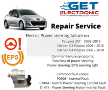 Peugeot 207 2006 – 2013 EPS - Electric power steering