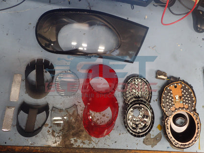 Holden commodore VE HSV faded tail light reflector repair.