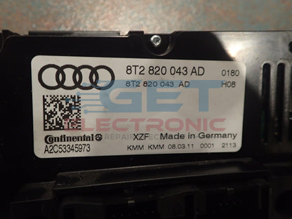 Audi climate control module repair A4/A5/RS5/B8