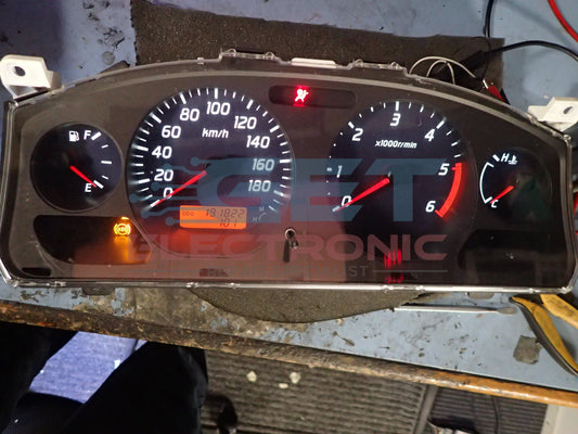 Nissan Navara D22 instrument cluster - Back lighting failure repair.
