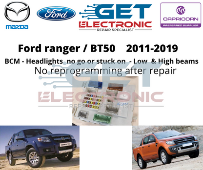 FORD RANGER / BT50  2011 -2019 - BCM Headlight Failure- Repair PX1